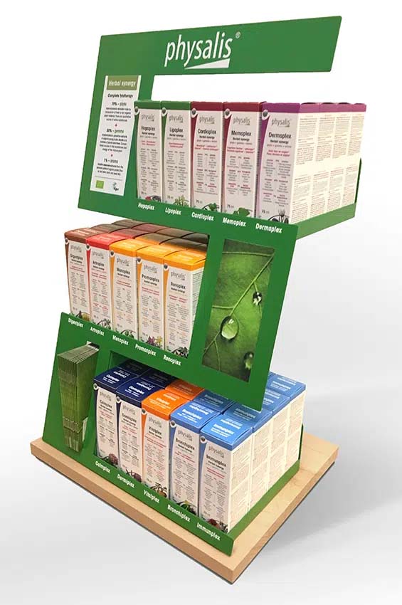 Counter-top stand for food supplements
